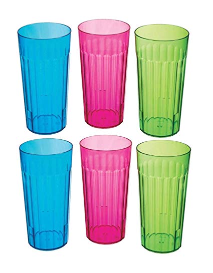 30oz Rainbow Tumbler Pack of 6 - Assorted colors
