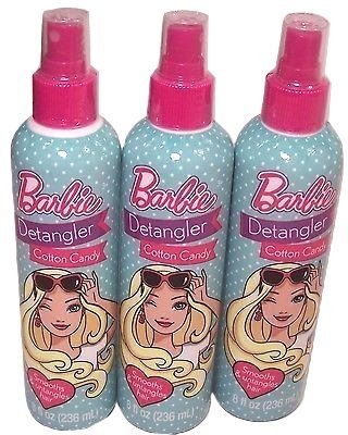 Barbie Cotton Candy Scented Hair Detangler 8oz (Pack of 3)