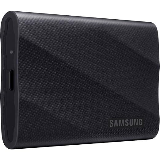 Samsung T9 Portable External SSD 2TB, USB 3.2 Gen 2x2, up to 2,000 MB/s Read Speed, Reliable Storage for Professional Creators - videographers, Graphic Designers, Artists, MU-PG2T0B/WW, Black