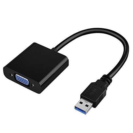 USB to VGA Adapter for Windows, Bobalaly USB 3.0 Multi Monitor Display, Suit for Windows 7/8/8.1/10 and More, NO NEED ANY CD DRIVER