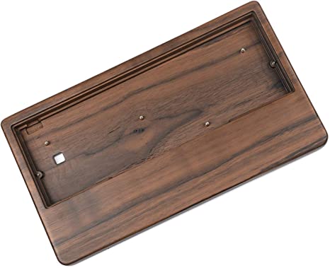 GH60 Walnut Wooden Case Wrist Rest 2 in 1 for 60% Mini Mechanical Gaming Keyboard Compatible Pok3r DZ60 YD60MQ XD64