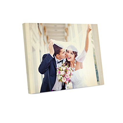 Your Photo or Art on Custom Canvas Print 8 x 10 Stretched over Standard Wooden Frame