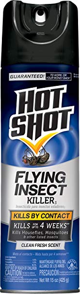 Hot Shot 5416 15-Ounce Flying Insect Killer Aerosol, Case Pack of 1