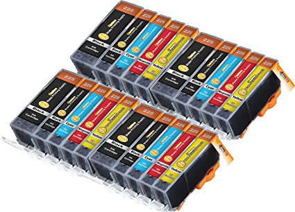 20 Pack B-Edition Ink Cartridges for CLI-226 PGI-225 PIXMA iP4820 iP4920 iX6520 MG5120 MG5220 MG5320 MX712 MX882 MX892 (4 of each color) by Blake Printing Supply