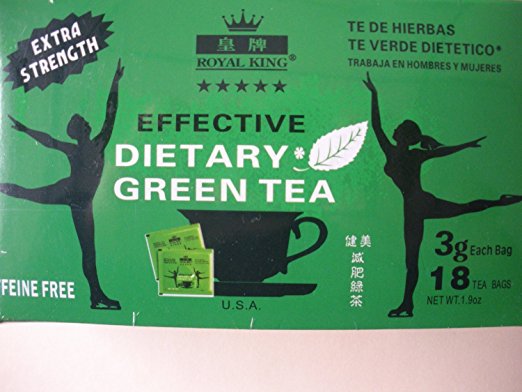 Royal King-extra Strength Effective Dietary Green Tea (Value Pack)-108 Tea Bags in 6 Box by Royal King