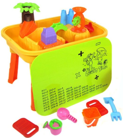 deAO Sand And Water Table With Lid And 20 Accessories