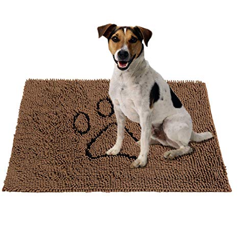 PUPTECK Super Absorbent Dirty Dog Doormat - Non Skid Microfiber Pet Door Runner Mat