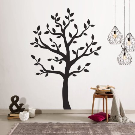 Timber Artbox Large Black Tree Wall Decal - The Easy to Apply Yet Amazing Decoration for Your Home