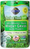 Garden of Life Perfect Food RAW - 100 Organic  Young Wheat Grass Juice Powder 120g Powder