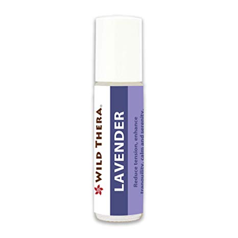 Wild Thera. Lavender Roll On- 10 ml. 100% Pure pre-diluted Therapeutic Grade Certified Essential Oil Shown to Reduce Anxiety, Enhance Calmness, Reduce Agitation and Improve Sleep Quality/Sleep aid.