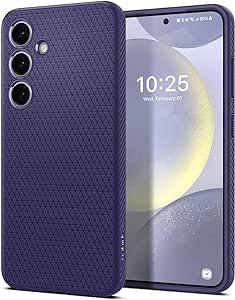 Spigen Case for Samsung Galaxy S24 Case: Liquid Air [Air Cushion Technology] for Samsung Galaxy S24 Case - Deep Purple