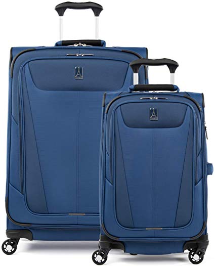 Travelpro Maxlite 5 Lightweight 2-piece Set(21",25") Expandable Softside Luggage Sapphire Blue, 2 PC (21/25)