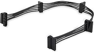 StarTech.com 40 cm SATA Strom Splitter Adapter Kabel - M/F - SATA Stromverteiler Kabel - 4x Serial ATA Strom Kabel Splitter (PYO4SATA)