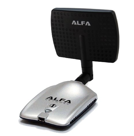 Alfa Awus036H Upgraded To 1000Mw 1W 80211BG High Gain Usb Wireless Long-Rang Wifi Network Adapter With 5Dbi Rubber Antenna And A 7Dbi Panel - For Wardriving and Range Extension Strongest On The Market