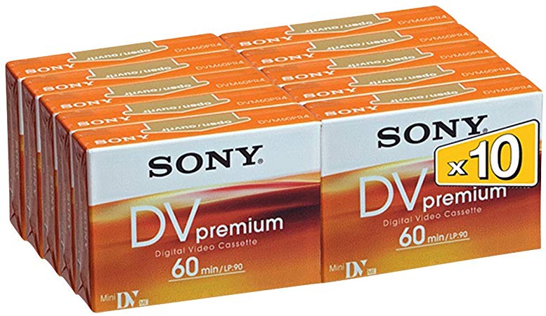 Sony 10 Pack 60 min DVM Premium