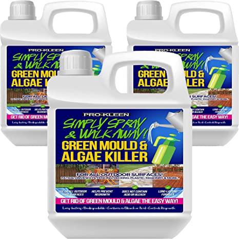 Pro-Kleen Patio Cleaner Simply Spray and Walk Away Green Mould and Algae Killer for Patios, Fencing and Decking 6 Litres (Makes 30 Litres)