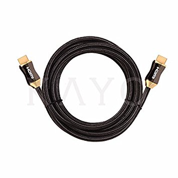 4K HDMI Cable 10ft-KAYO High Speed HDMI 2.0 Cable 18Gbps[Supports 4K HDR,3D,2160P,1080P,Ethernet]-28AWG Premium Nylon Braided HDMI Cord-Audio Return(ARC),Xbox 360,PS4/PS3,MacBook,Apple TV,Roku,Blu-Ray