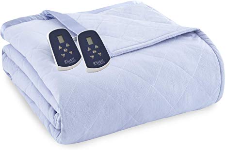 Shavel Home Products Thermee Micro Flannel Electric Blanket, Horizon Blue, King