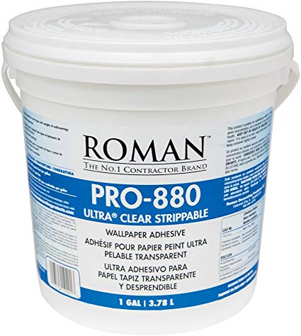 Roman 012401 PRO-880 Ultra Clear Adhesive, 1 gal, White