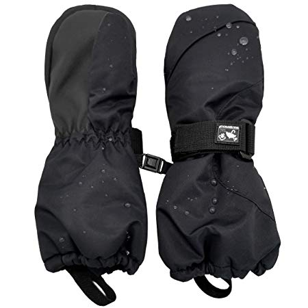 HIGHCAMP Toddler Kids Boy Girl Waterproof Ski Snow Mittens Winter Warm Cold Weather Gloves Long Cuff