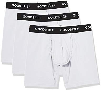 Good Brief Men's 3-Pack Cotton Stretch Classic Fit Boxer Briefs