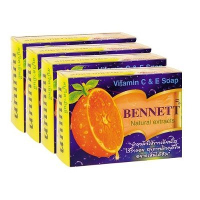 4-pack of Bennett: Vitamin C&E Soap Natural Extracts (130g.) Thailand