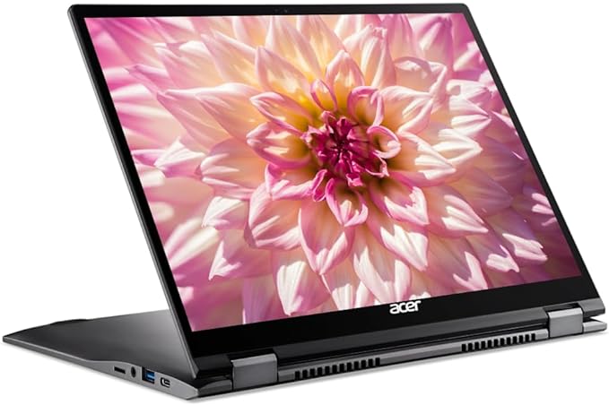 acer 2024 Spin Portable Chromebook, 13.5" Convertible 2K IPS Touchscreen, Intel i3 Processor Up to 4.10GHz, 4GB RAM 64GB SSD, Ultra-Fast 6th Gen WiFi, Backlit Keyboard, Webcam, Chrome OS(Renewed)