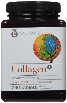 Youtheory - Collagen Advanced Formula Type 12 and 3 - 290 Tablets
