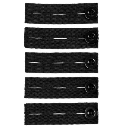 Elastic Pants Waist Extender 5-Pack - Strong Adjustable Pant Button Extenders by Comfy Clothiers