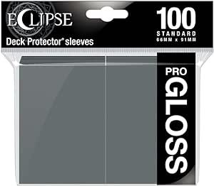 Ultra Pro E-15611 Eclipse Gloss Standard Sleeves (100 Pack) -Smoke Grey