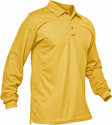 MAGCOMSEN Men's Polo Shirt Quick Dry Performance Short Sleeve Tactical Shirts Pique Jersey Golf Shirt