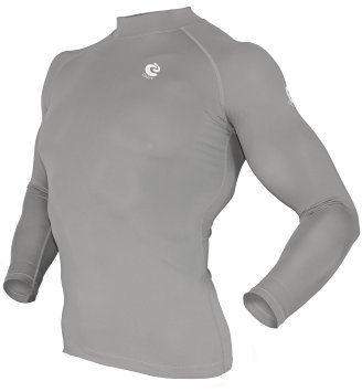 COOVY Sports Surf Rashguard Swim Shirt Skin Base Layer Heat Long Sleeve UPF 50