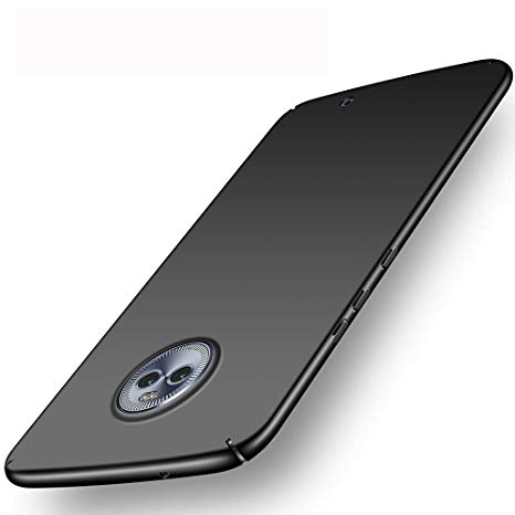 Avalri Moto X4 Case, Ultra Thin Anti-Fingerprint and Minimalist Hard PC Cover for Motorola Moto X4 (Silky Black)