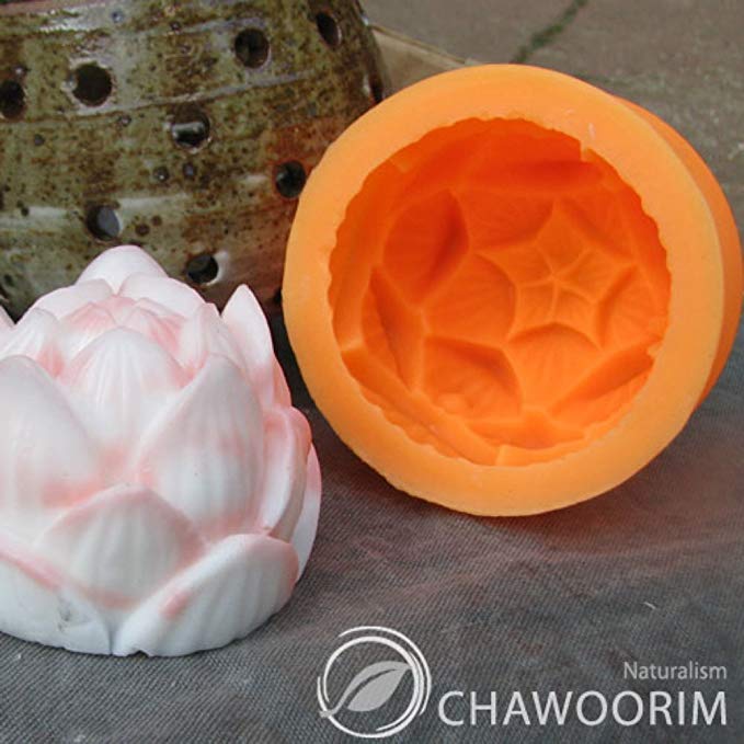 Chawoorim Elegance Lotus Silicone Mold for Soap Making Candle Making Soap Molds