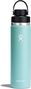 HYDRO FLASK Wide Mouth Chug Cap vacuum insulated stainless steel water bottle with leakproof closeable lid for cold water drinks, sports, travel, car and school