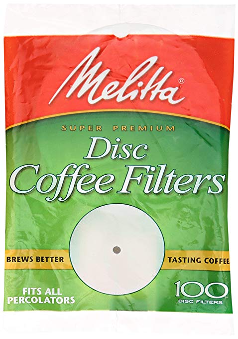 Melitta Disc Coffee Filter, 3.5", 100 ct