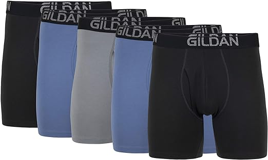 Gildan Men's Underwear Cotton Stretch Boxer Briefs, Multipack