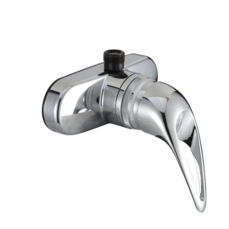 Dura Faucet (DF-SA150-CP) Single Lever RV Shower Faucet Valve Diverter - For: Recreational Vehicle, Motor Home, Travel Trailer, Camper, Fifth (5th) Wheel, Towable (Chrome)