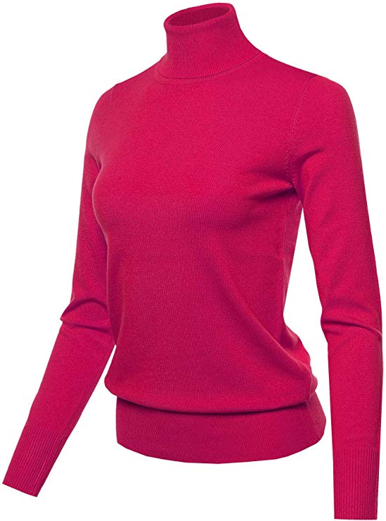 Made by Emma Women's Long Sleeve Turtle Neck Sweater