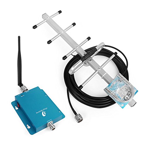 Phonetone 62dB 850MHz 3G GSM Cellular Phone Signal Repeater Booster Amplifier Yagi Antenna and Whip Antenna