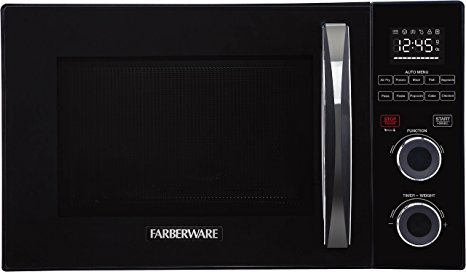 Farberware Gourmet FMO10AHSBKA 1.0 Cubic Foot 1500 Watt Microwave Oven with Healthy Air Fry and Grill/Convection Function