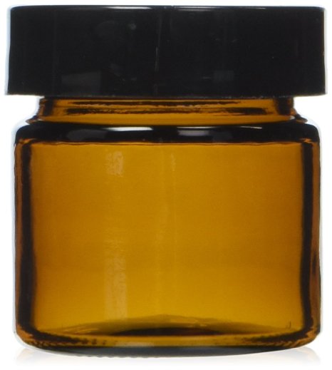 X-Small Amber Glass Jar