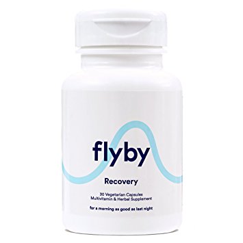 Flyby Hangover Prevention & Recovery Pills (30 Vegetarian Capsules) • Dihydromyricetin (DHM), Organic Milk Thistle, Prickly Pear, N-Acetyl-Cysteine • Certified Organic & Made in the USA
