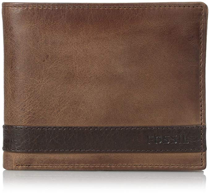 Fossil Men's Leather Passcase Wallet