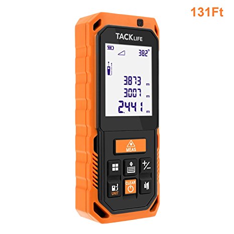 Tacklife S2-40 Premium Laser Measure with Electronic Angular Sensor