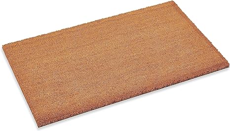 Kempf Custom Cut 3/4" Inch Thick Coco Mat with Vinyl Backing, Various Sizes, Great for Recessed Area Entrances, Coco Door Mat (3' x 6')