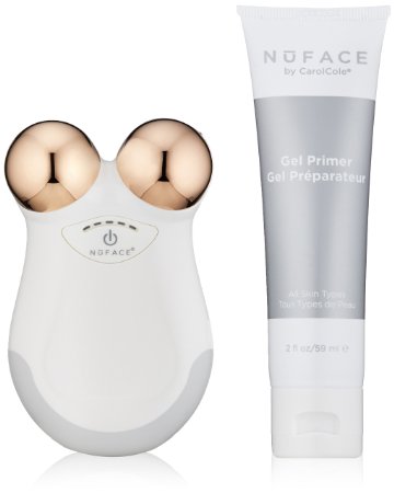 NuFACE Limited Edition Mini White Rose Facial Toning Device, Rose Gold