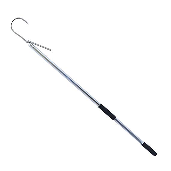American Fishing Wire 3-Inch Stainless Steel Hook with Aluminum Shaft and Foam Grip Gaff