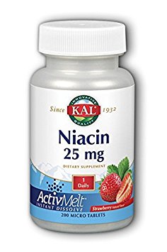 Niacin ActivMelt (25 mg Strawberry) Kal 200 Lozenge