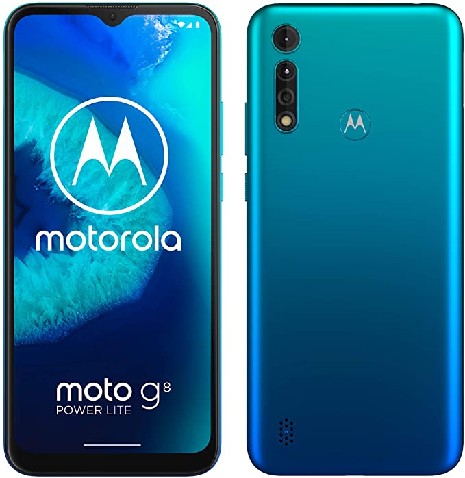 Motorola Moto G8 Power Lite XT2055-2 64GB GSM Unlocked Android Smart Phone - Arctic Blue